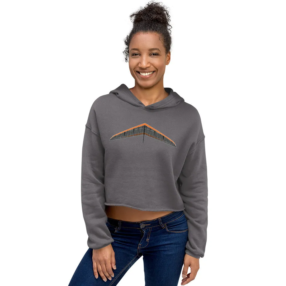 Orange Glider | Crop Hoodie