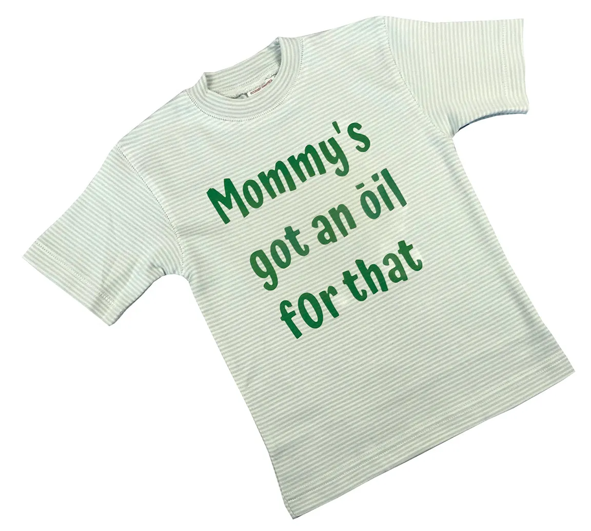 Short Sleeve Organic Striped Tees Mommys Got An Oil