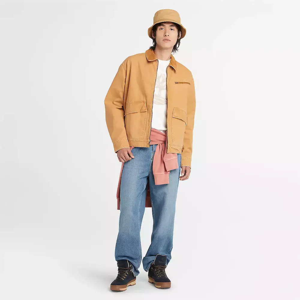 Stafford Washed Canvas Jacket For Men