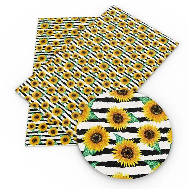 Sunflower Black & White Stripe