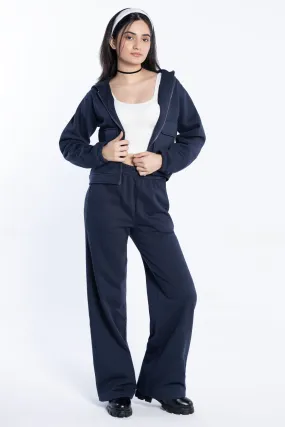 Twin pocket zip hoodie