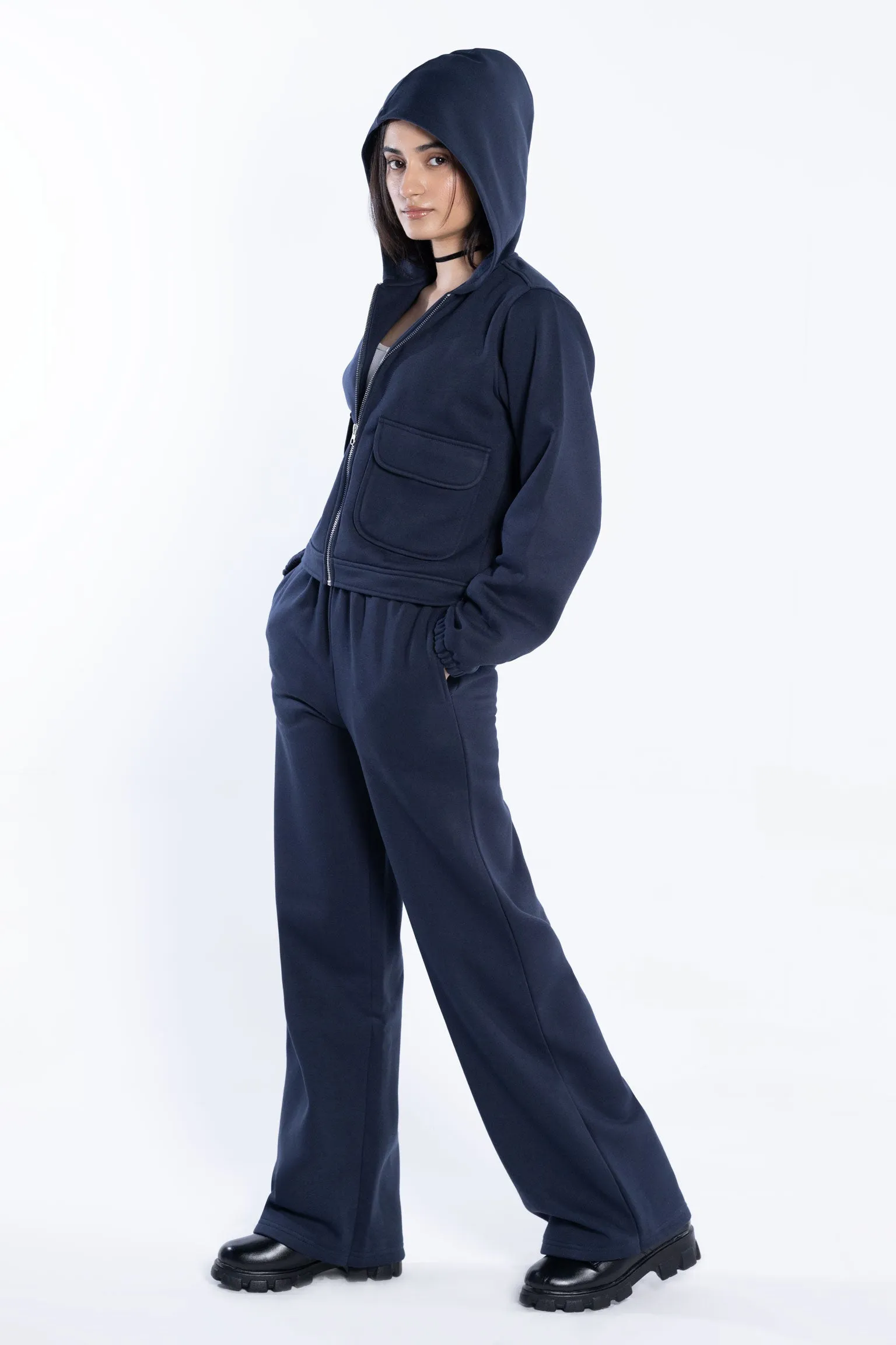 Twin pocket zip hoodie