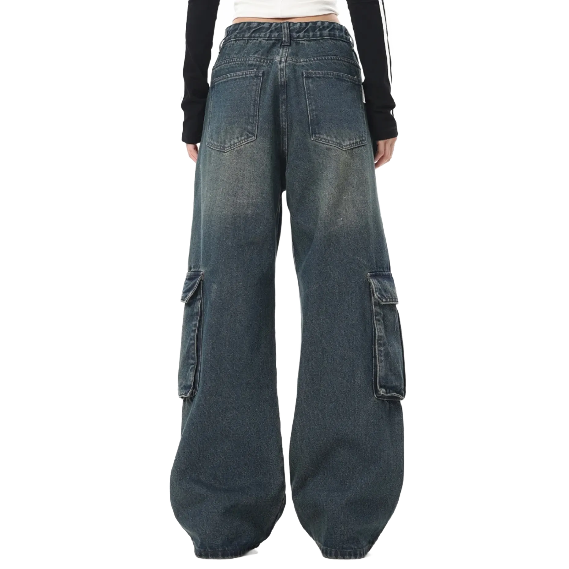Vagabond 'Pierced' Denim Cargo Jeans