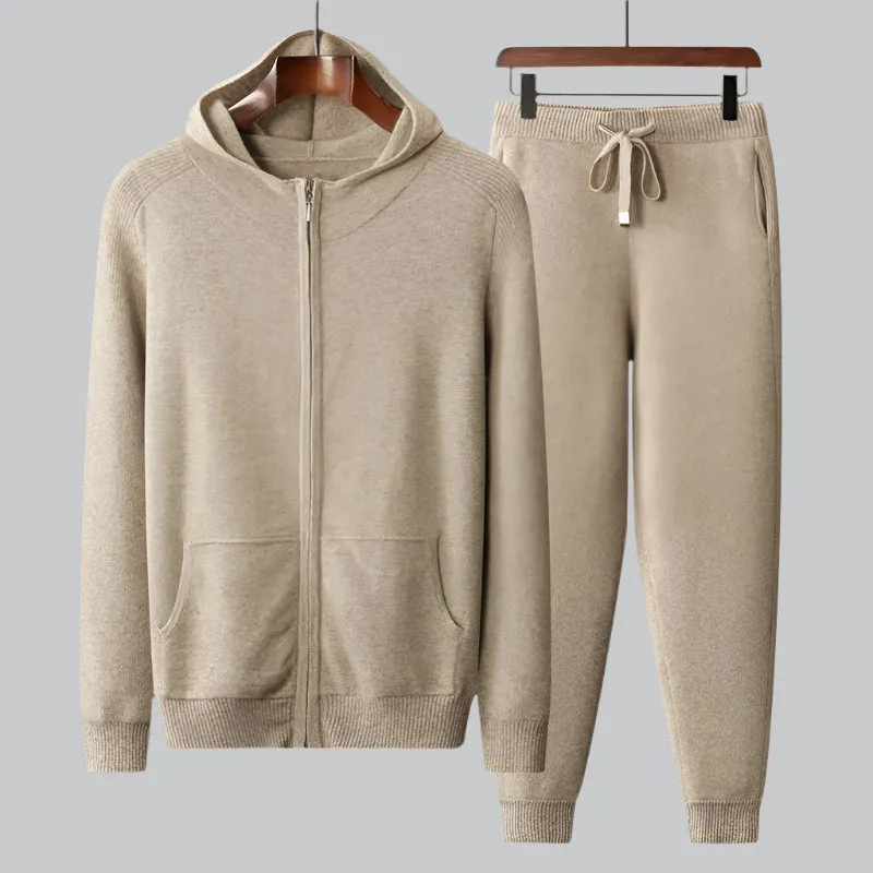 Vera | Cashmere Knit Hoodie & Jogger Set
