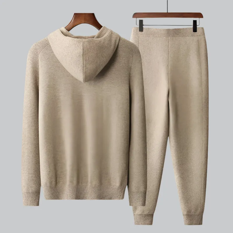 Vera | Cashmere Knit Hoodie & Jogger Set