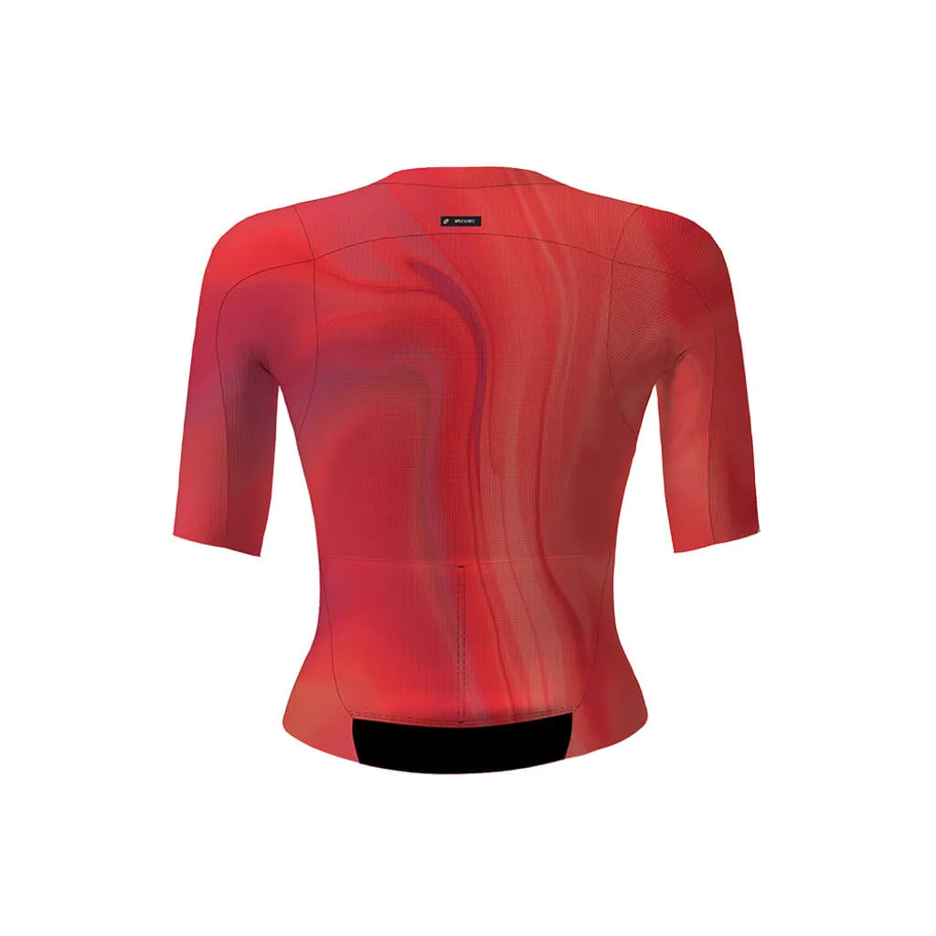 Women's Aeolis Zipperless Pro Fit Jersey (Coral Swirl)