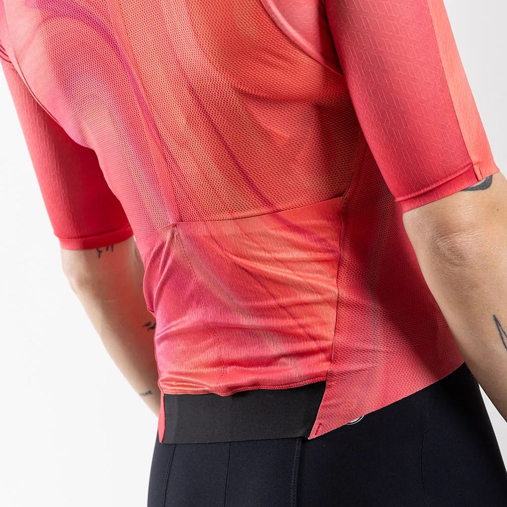 Women's Aeolis Zipperless Pro Fit Jersey (Coral Swirl)