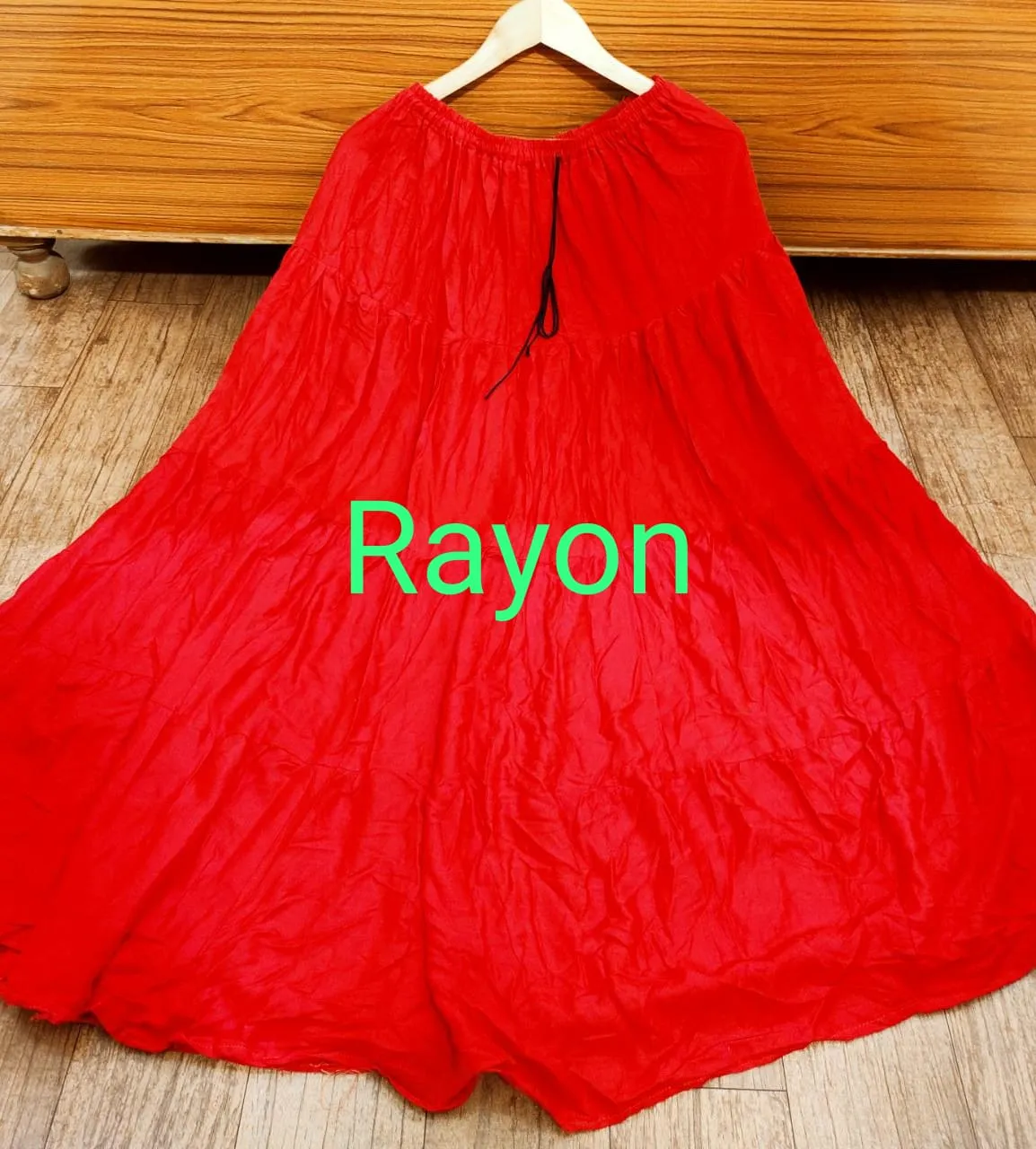 Women's Rayon/Cotton Plain Ethnic Skirt-SHBW1089