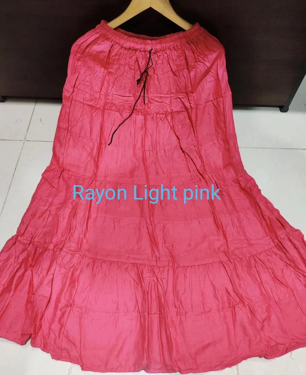 Women's Rayon/Cotton Plain Ethnic Skirt-SHBW1089