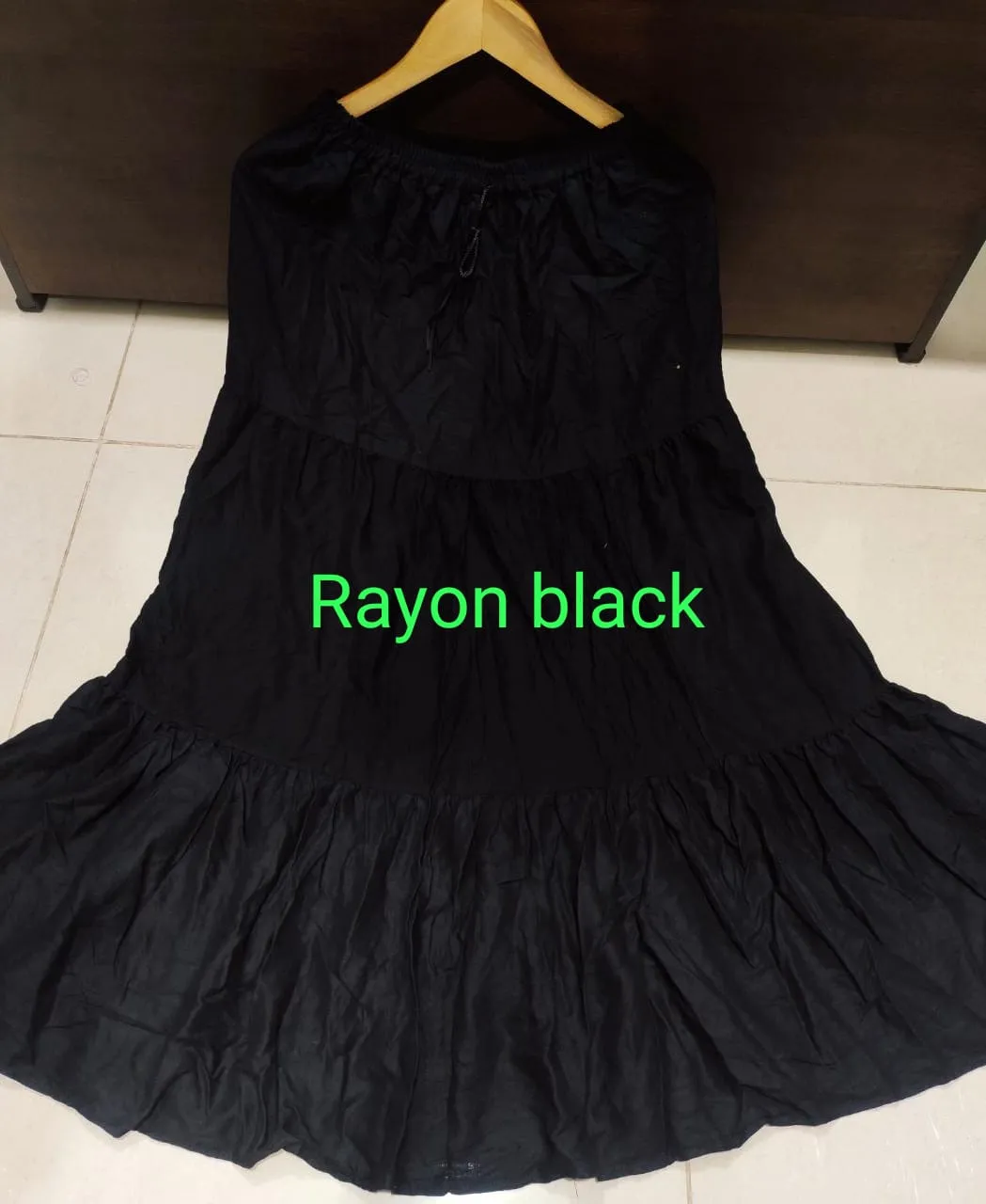 Women's Rayon/Cotton Plain Ethnic Skirt-SHBW1089