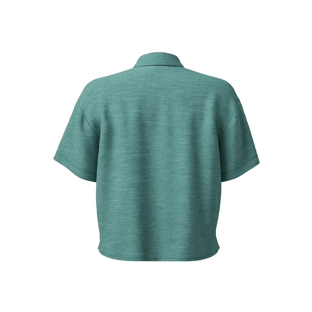 Women's Short Sleeve Adventure Shirt (Turquoise Melange)