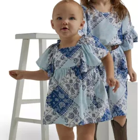 Wrangler Infant and Toddler American Bandana Print Dress